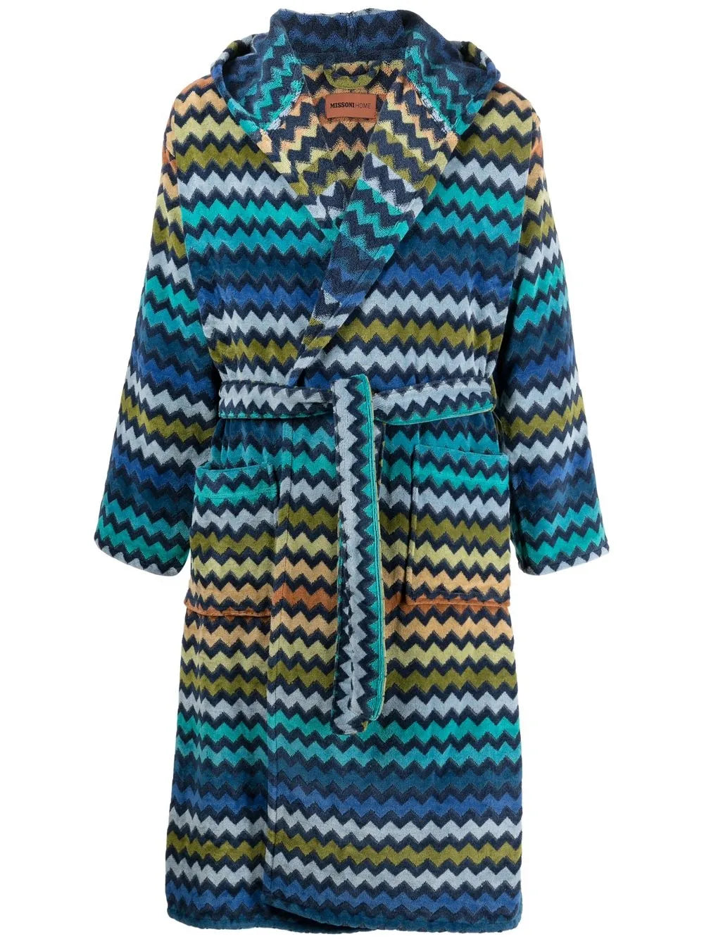 Warner Zigzag-Pattern Bathrobe