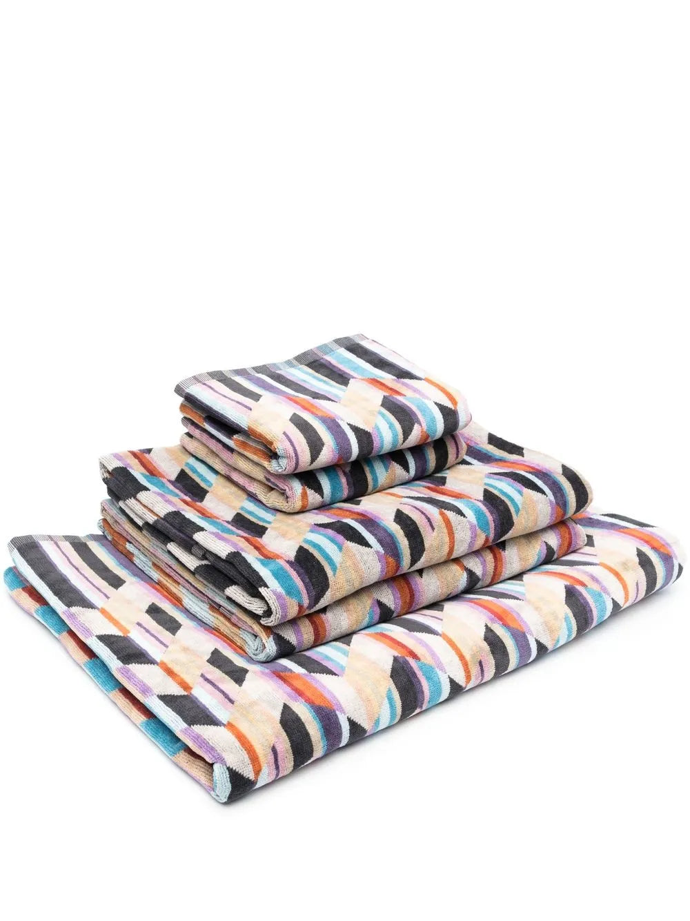 Brody Geometric-Print Towels (Set Of 5)