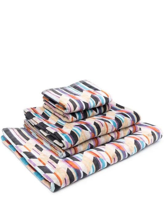 Brody Geometric-Print Towels (Set Of 5)