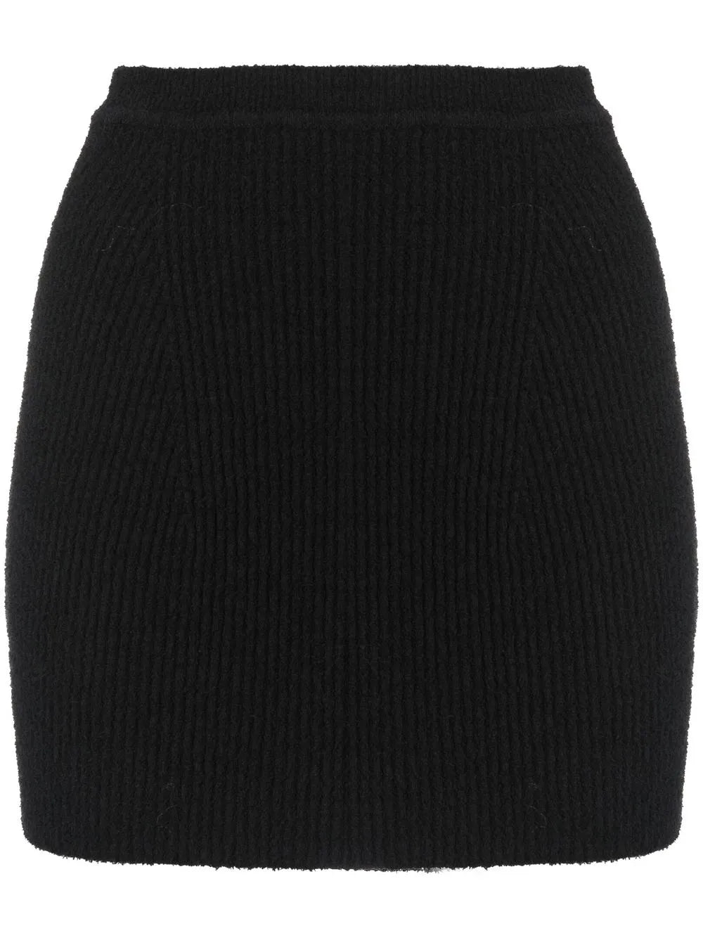 Ribbed-Knit Mini Skirt
