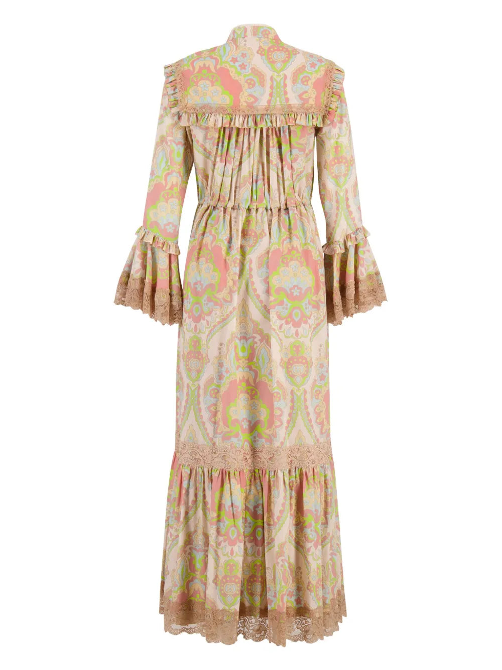 Floral-Print Ruffle Dress
