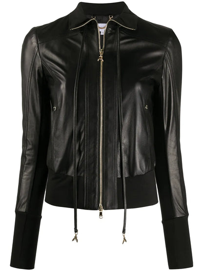 Long Sleeve Leather Jacket