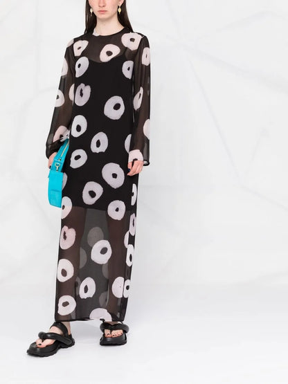 Dandelion Print Straight Dress