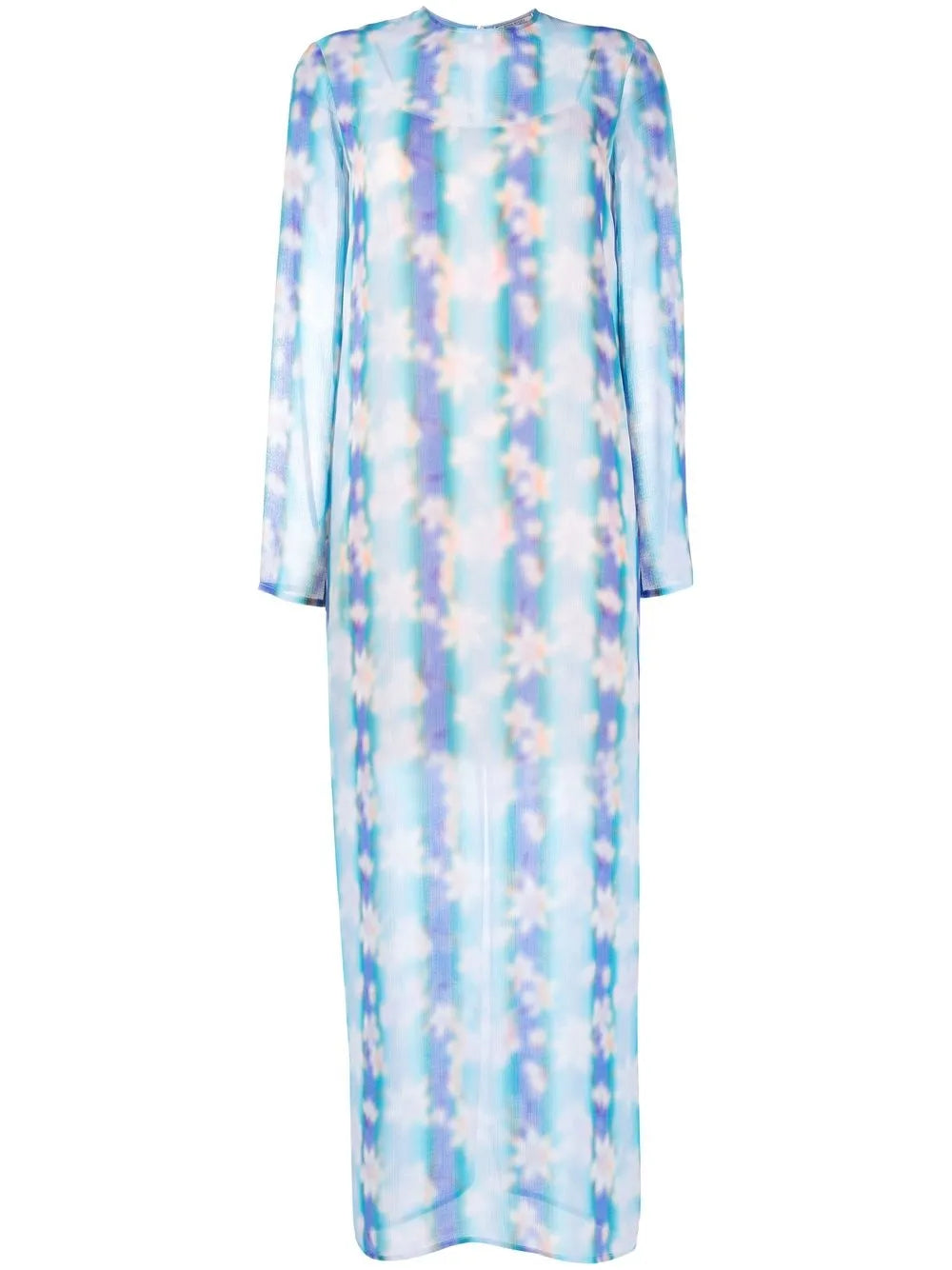 Floral Long-Sleeve Maxi Dress