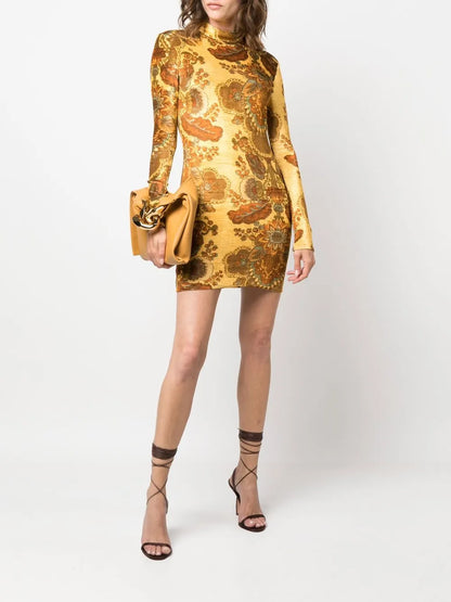All-Over Graphic-Print Dress