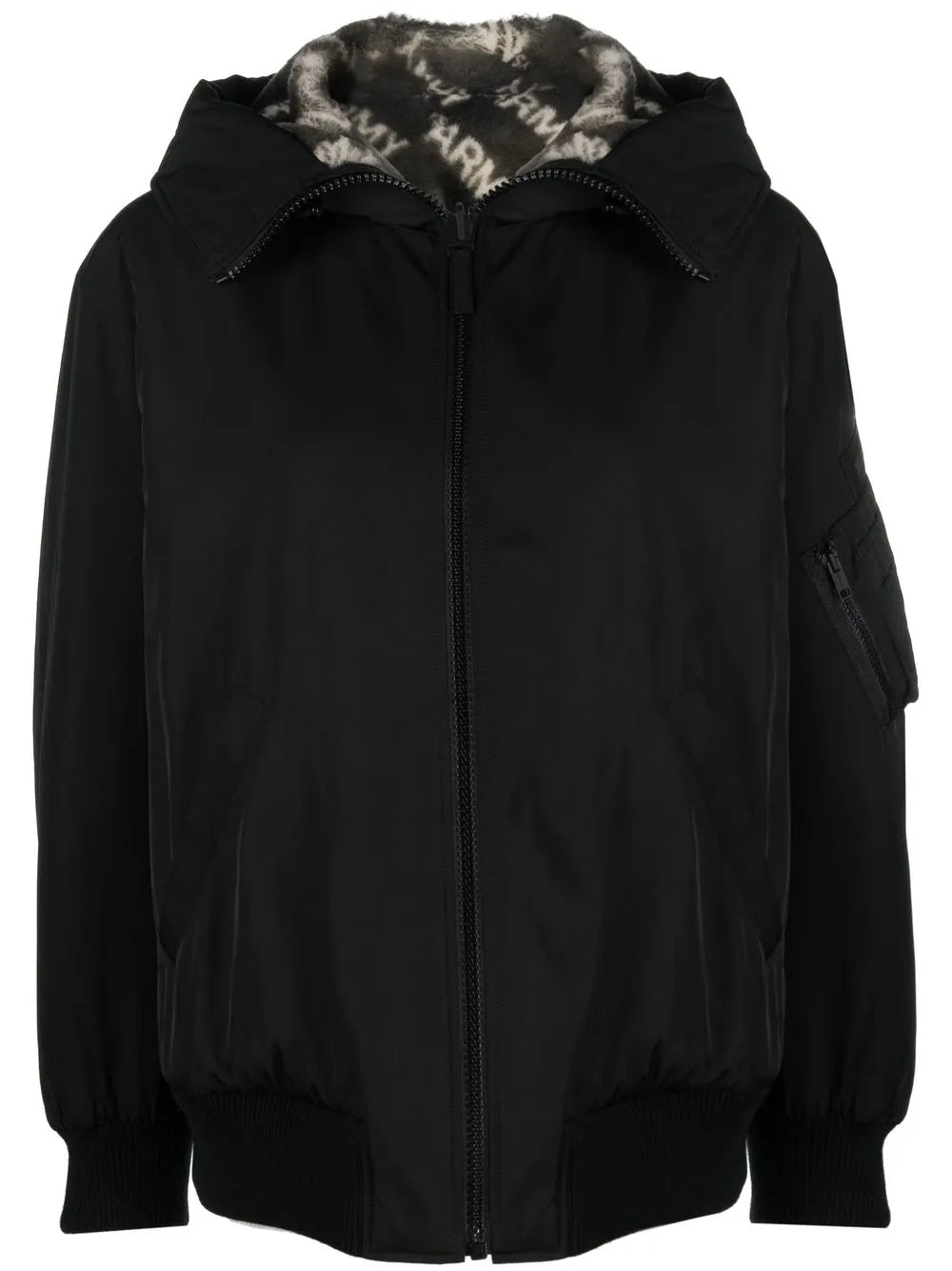 Reversible Hooded Bomber Jacket