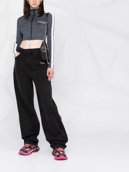 Logo-Print Zip-Front Track Top