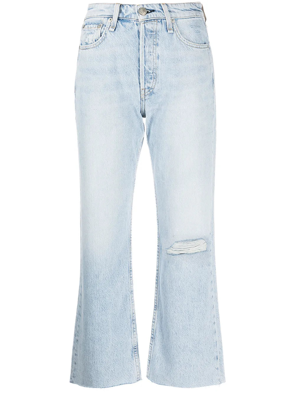 Maya High-Rise Cropped Flared Jeans