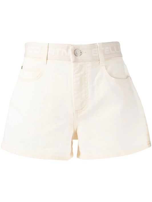 Logo-Waistband Mini Shorts