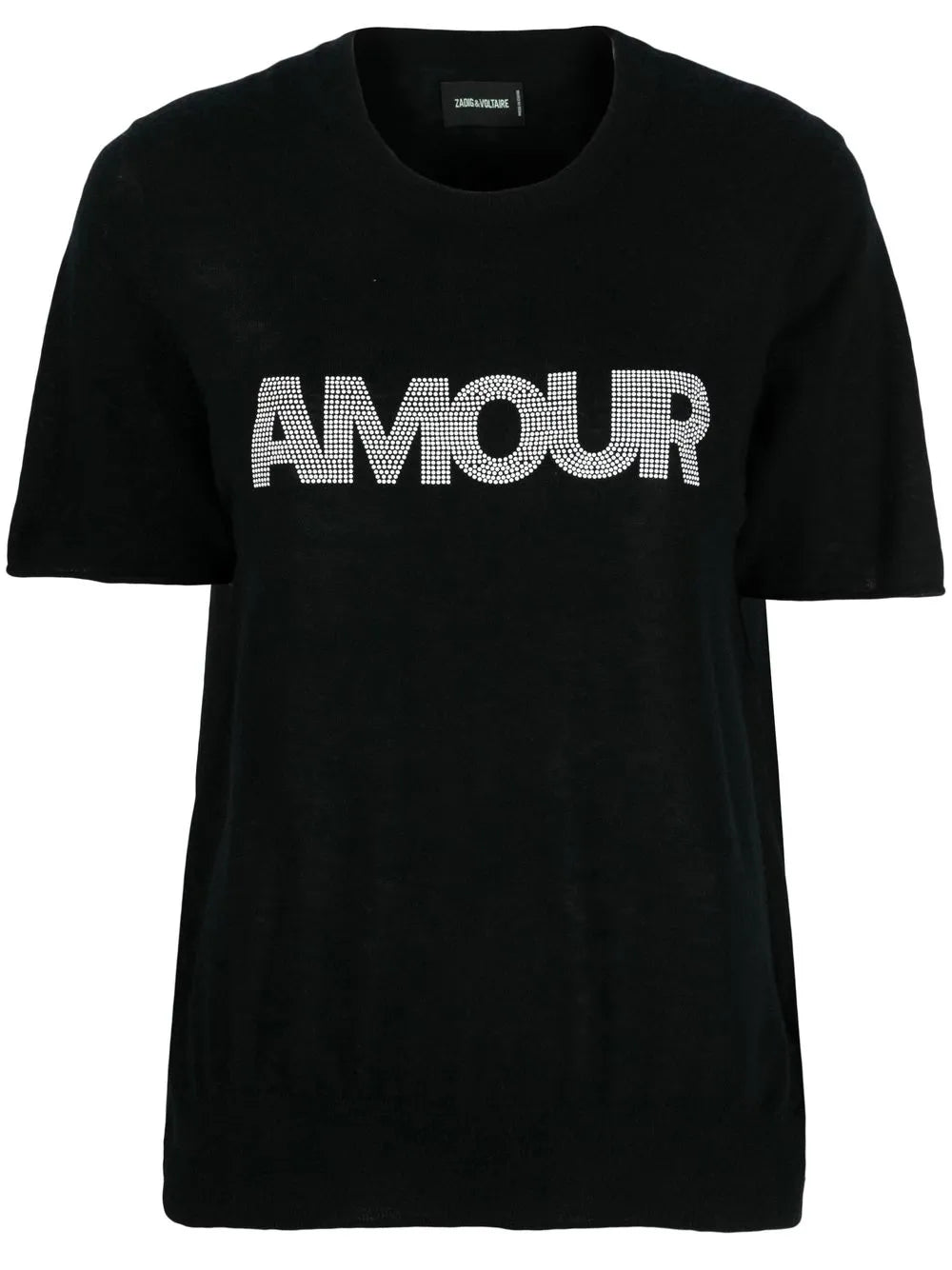 Logo-Print Cashmere Top