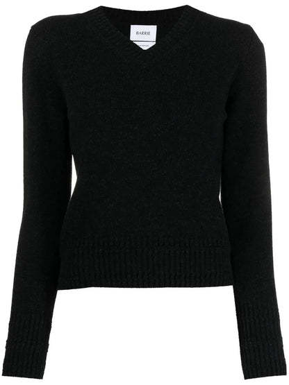 V-Neck Cashmere-Knit Top