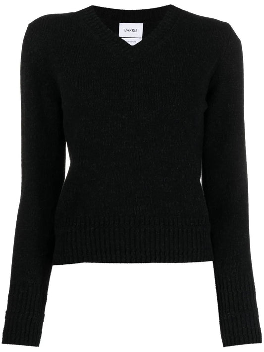 V-Neck Cashmere-Knit Top