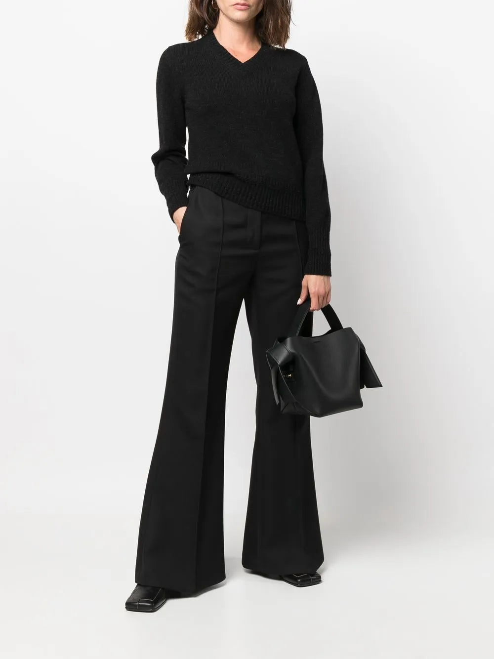 V-Neck Cashmere-Knit Top