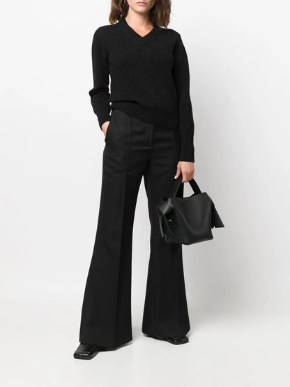 V-Neck Cashmere-Knit Top