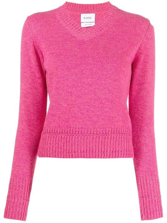 V-Neck Cashmere-Knit Top