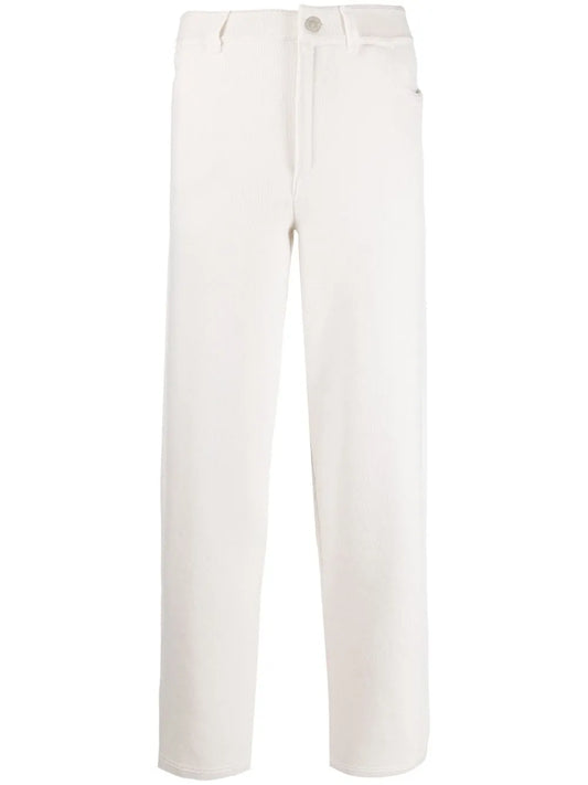 High-Rise Straight-Leg Trousers
