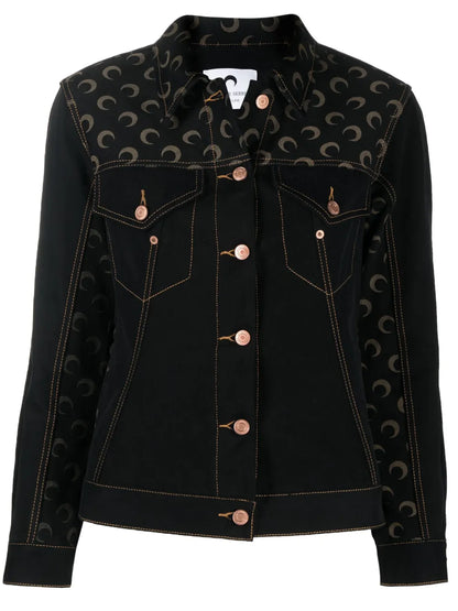 Logo-Print Denim Jacket
