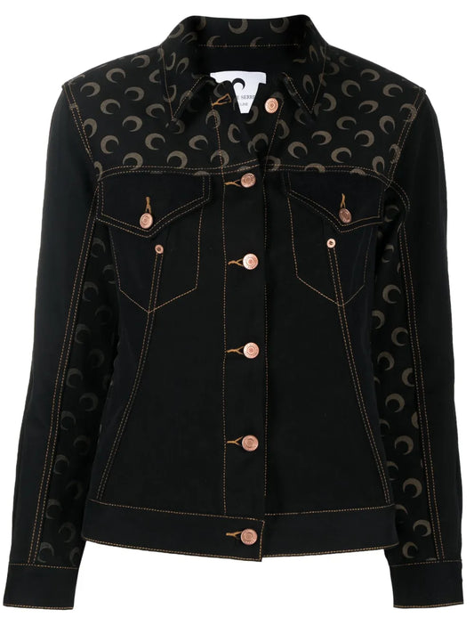 Logo-Print Denim Jacket