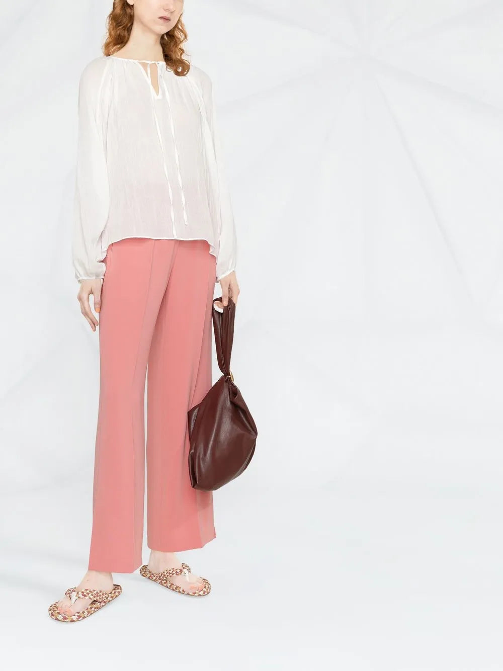 Cropped Wide-Leg Trousers
