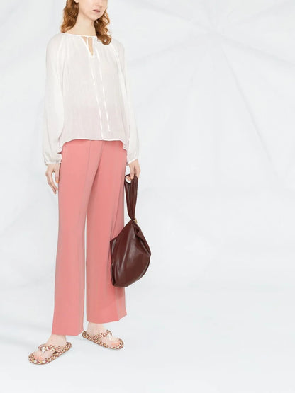 Cropped Wide-Leg Trousers