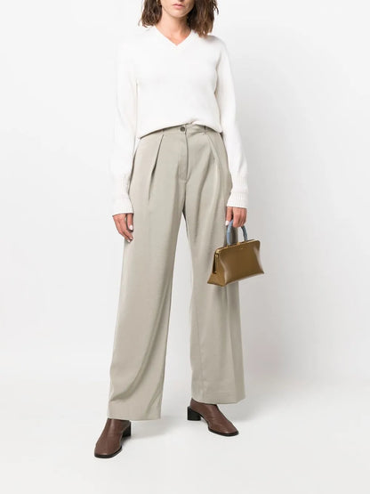 V-Neck Cashmere-Knit Top