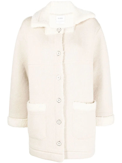Cashmere-Alpaca Buttoned Coat