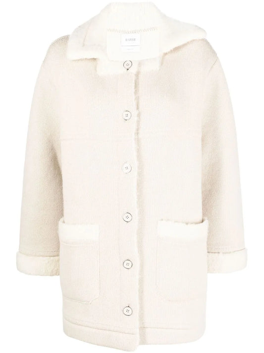 Cashmere-Alpaca Buttoned Coat