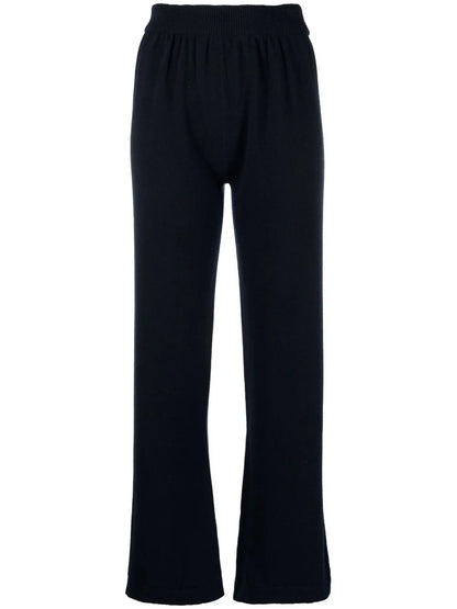 Wide-Leg Cashmere Trousers