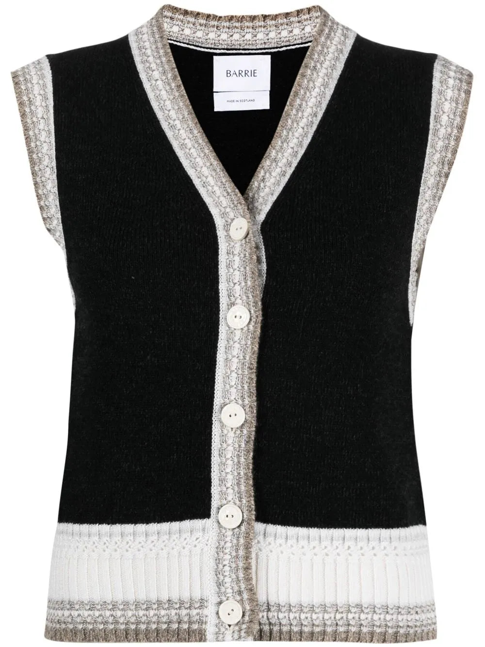 Sleeveless Cashmere Cardigan