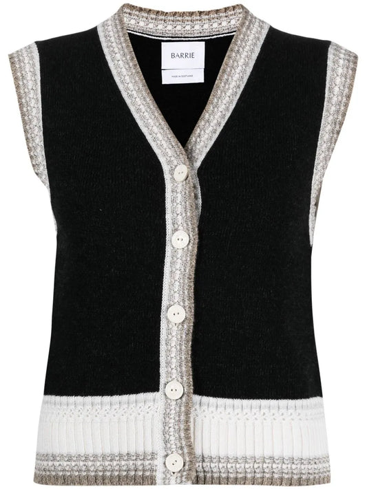 Sleeveless Cashmere Cardigan
