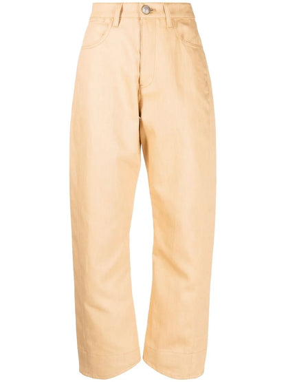 High-Waisted Tapered Jeans