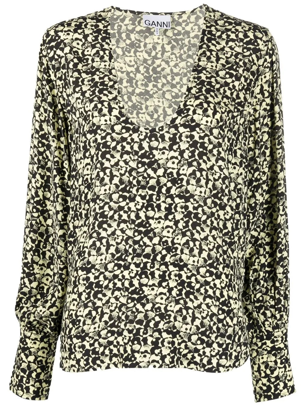 Abstract-Print Blouse