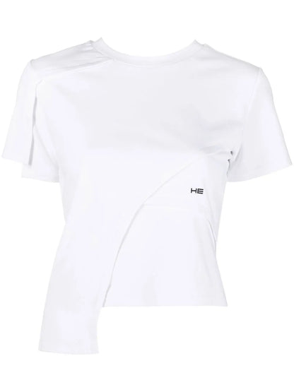 Embroidered-Logo Detail T-Shirt