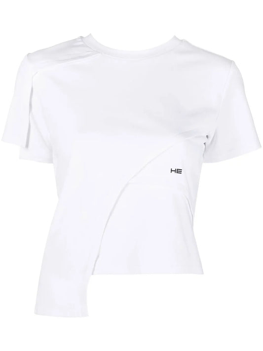 Embroidered-Logo Detail T-Shirt