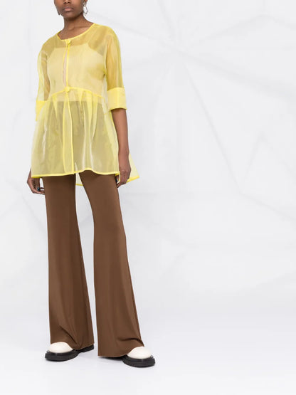 Sheer Peplum Jacket