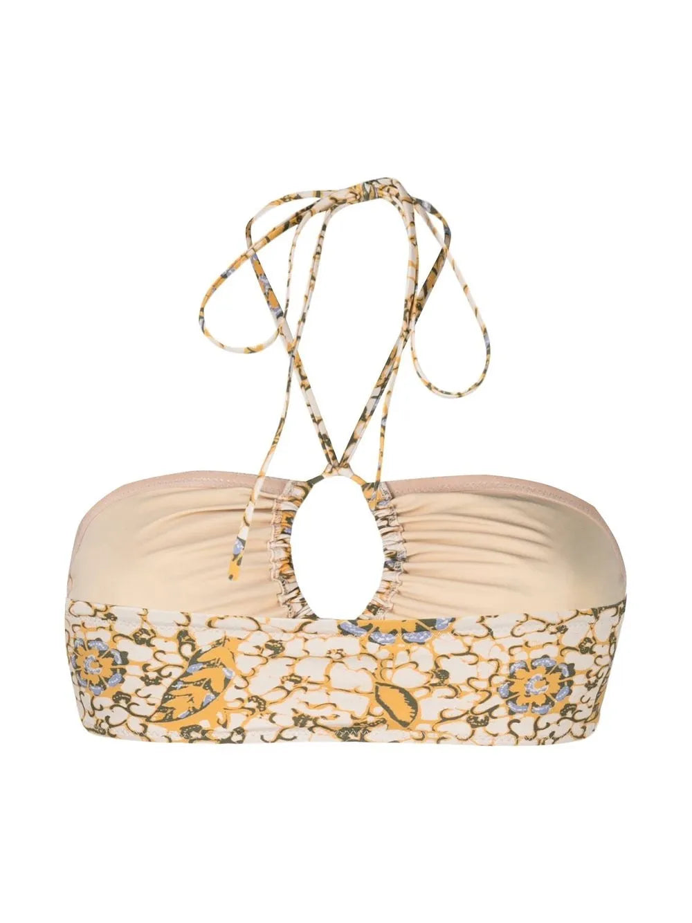 Formentara Citrus-Print Bikini Top