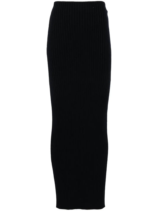 Ribbed Maxi Skirt