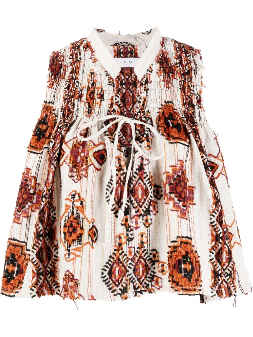 All-Over Graphic-Print Blouse