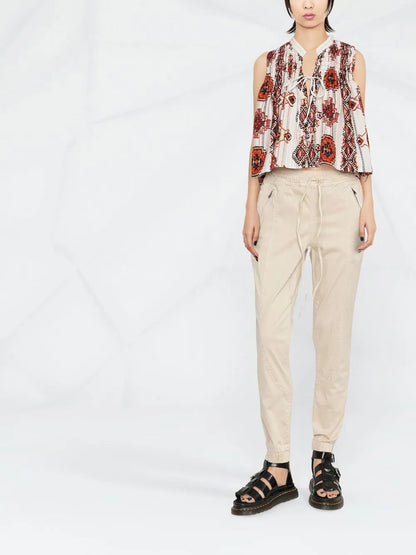 All-Over Graphic-Print Blouse