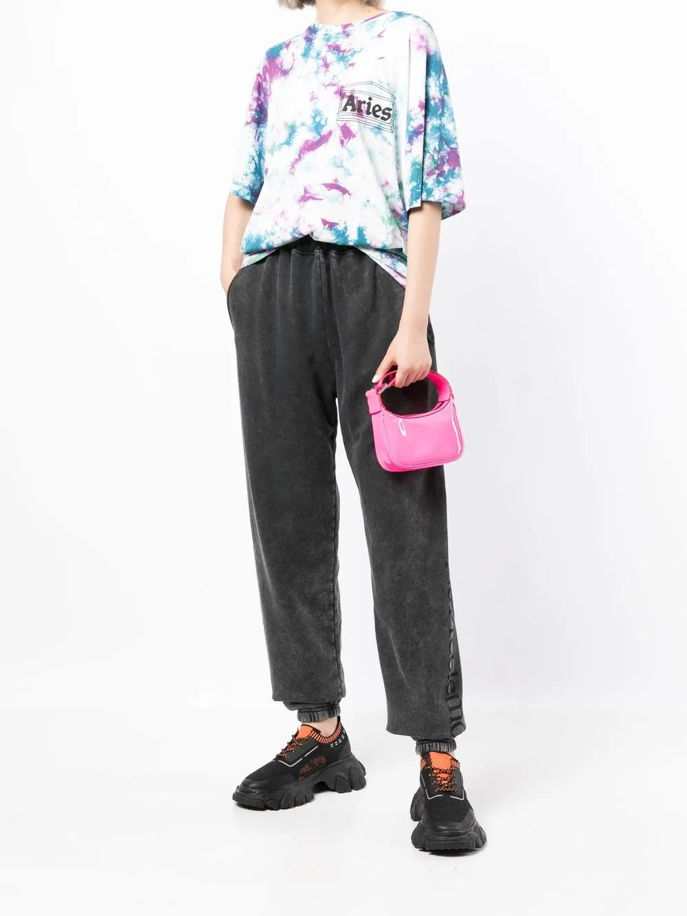 Side Logo-Print Detail Trousers