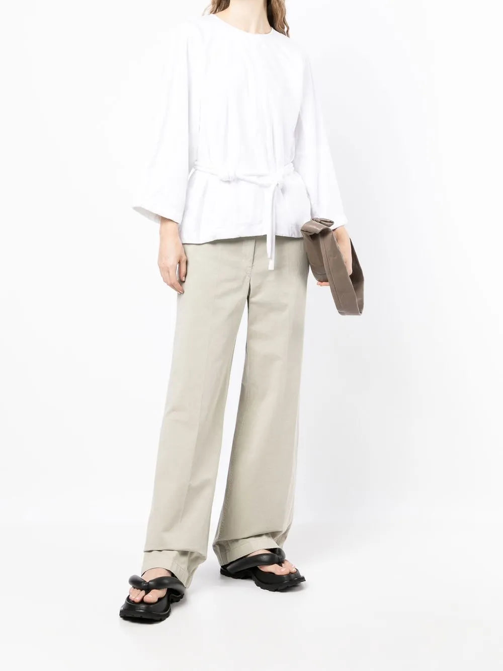 Wide-Leg Tailored Trousers