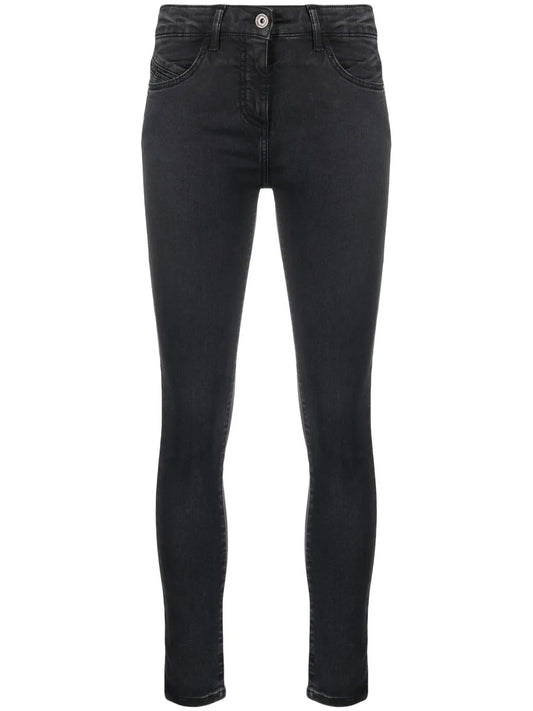 Washed Low-Rise Jeggins