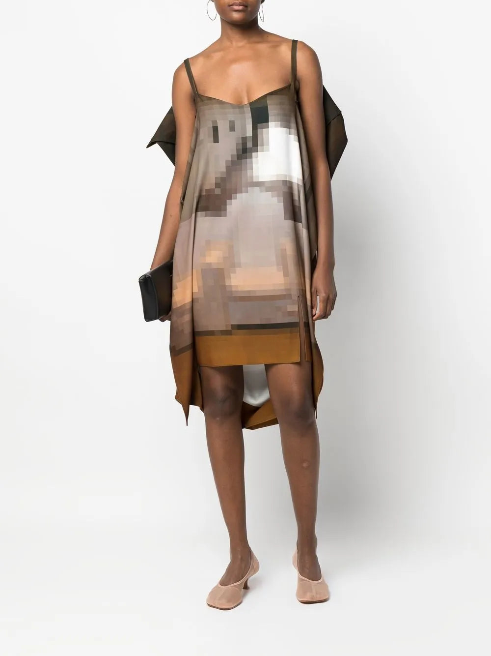 Draped Sleeveless Dress