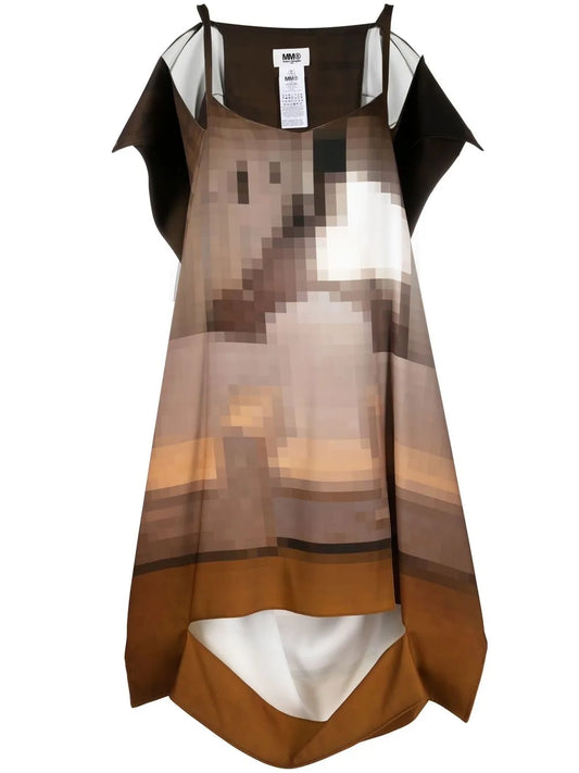 Draped Sleeveless Dress