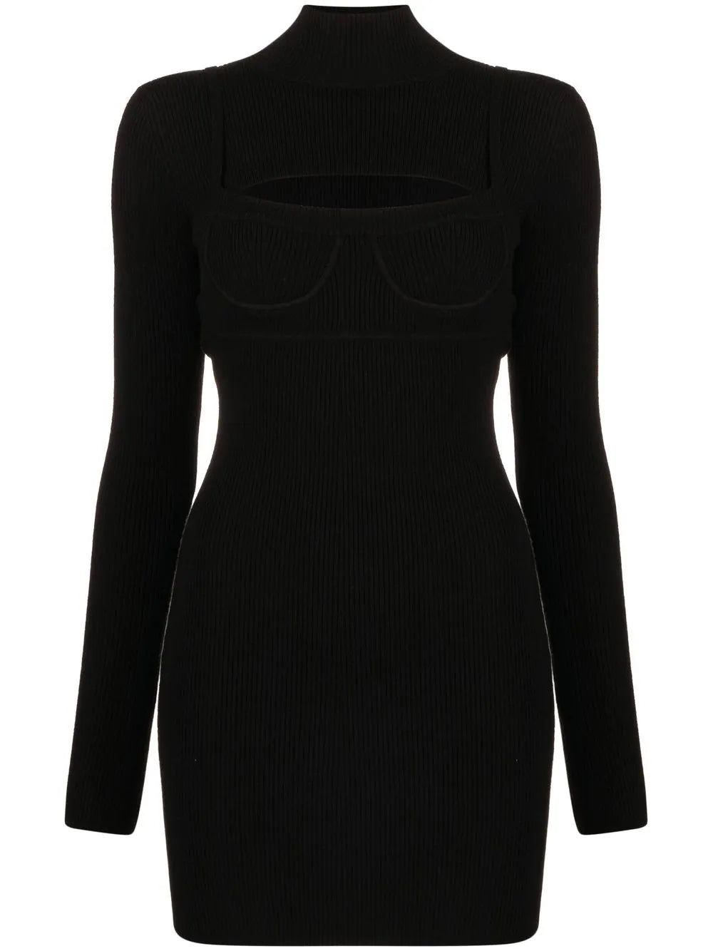 Ribbed-Knit Bodycon Mini Dress