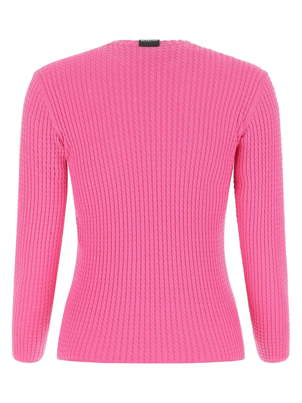 Round-Neck Waffle-Knit Jumper