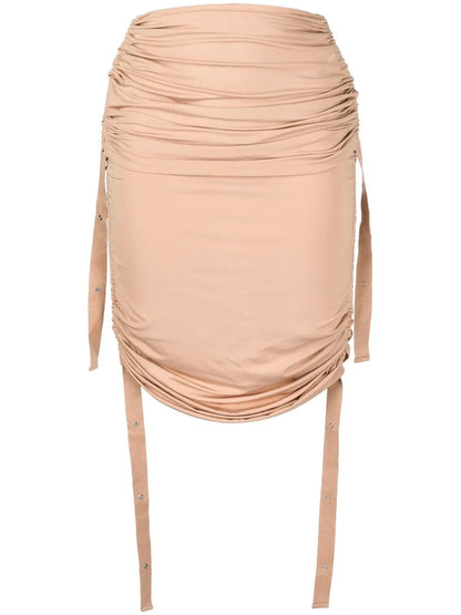 Doric Ruched Midi Skirt