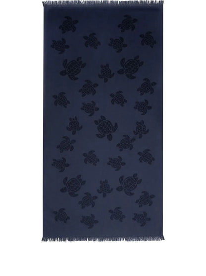 Turtle Fringed Bath Towel
