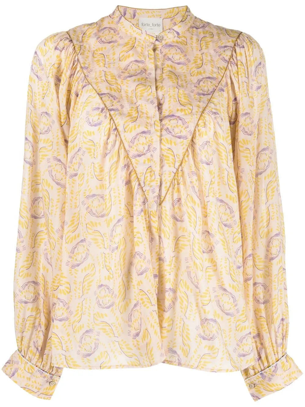 Abstract-Print Blouse