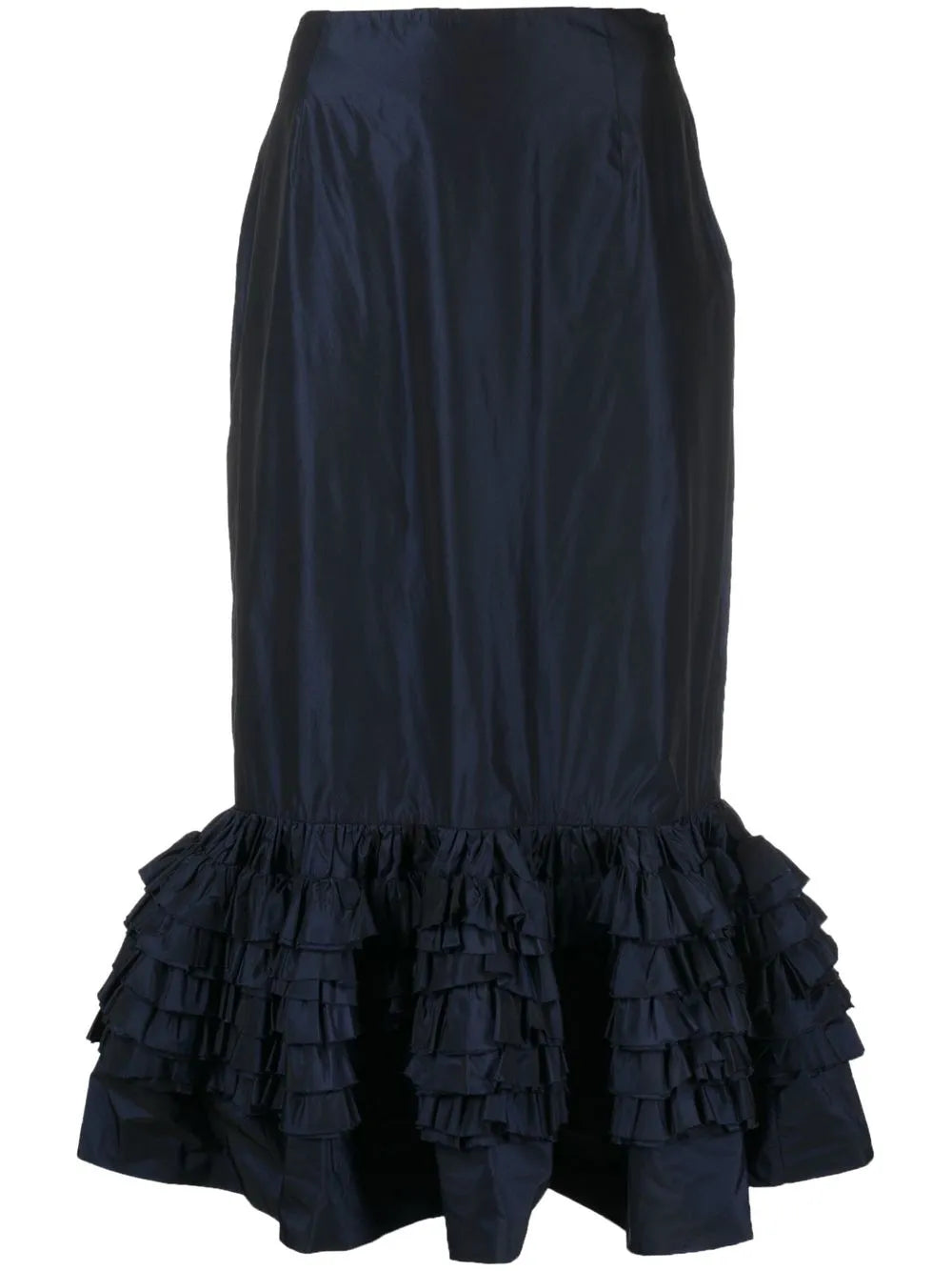 Ruffle-Detail Peplum Skirt